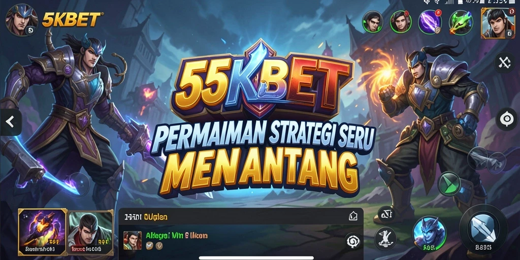 Tampilan gameplay 55KBET yang penuh aksi dan strategi.