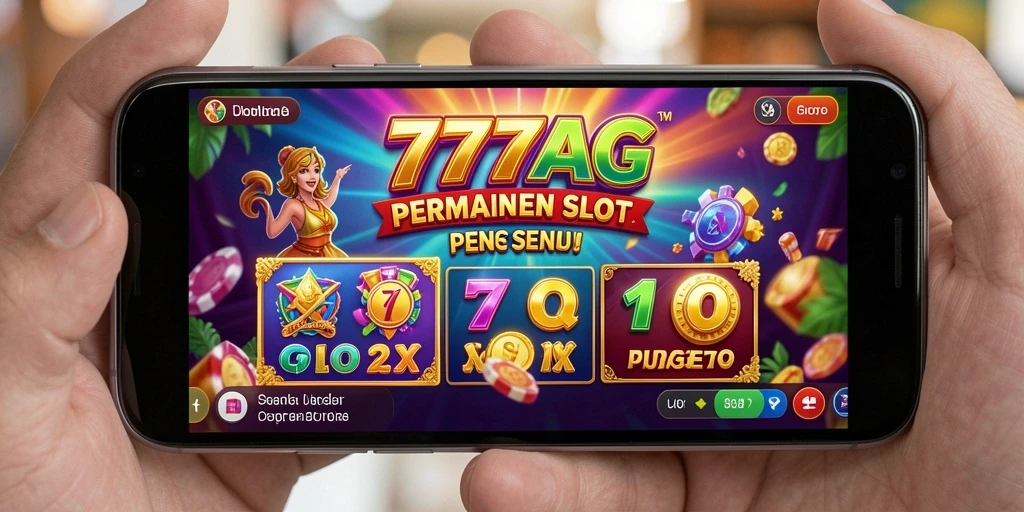 Tangkapan layar utama 777AG menunjukkan pemain mencetak kemenangan besar di slot.