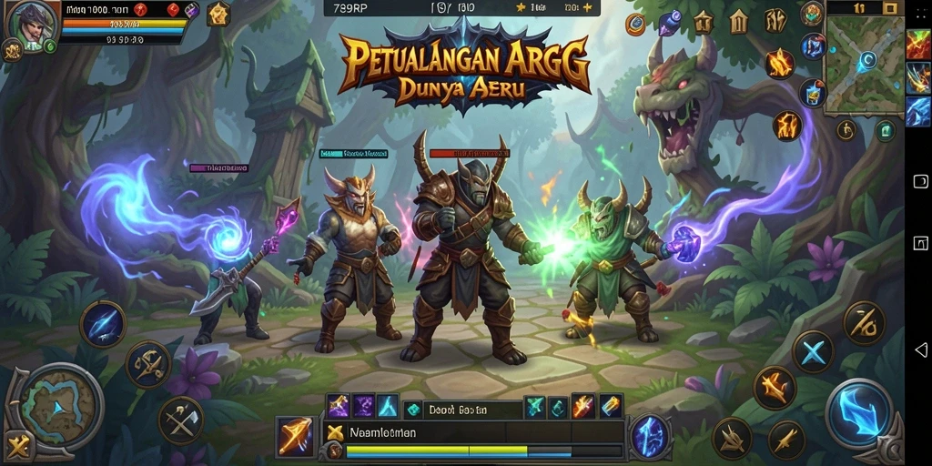 Tampilan gameplay seru dari 789RP dengan pertempuran yang mendebarkan.