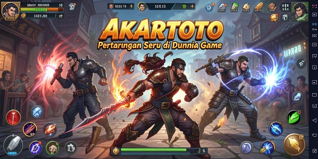 Tangkapan layar gameplay AKARTOTO yang seru dan mendebarkan.