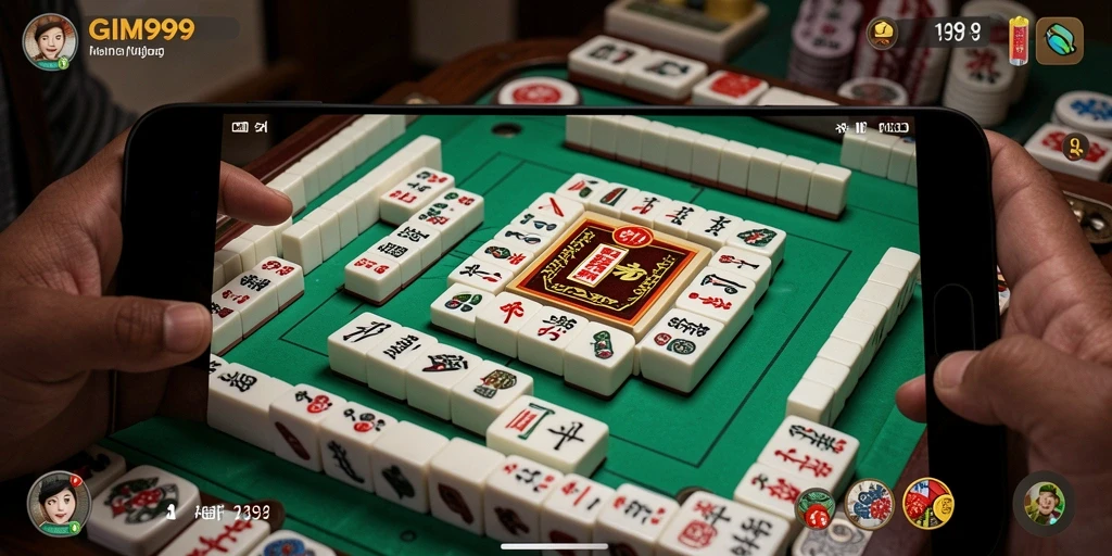 Tampilan screenshot GIM999 menampilkan gameplay Mahjong yang mengasyikkan.