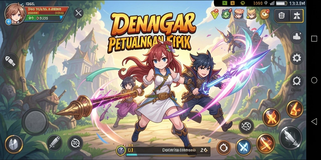 Screenshot menampilkan aksi menarik dalam permainan ID66 yang penuh warna.