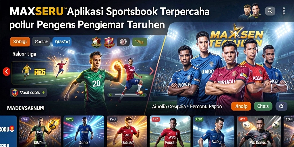 Tampak menariknya gameplay aplikasi Sportsbook MAXSERU.
