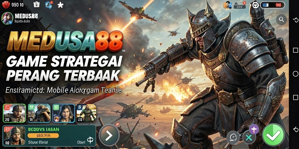 Tangkapan layar medan perang MEDUSA88 yang mendebarkan.