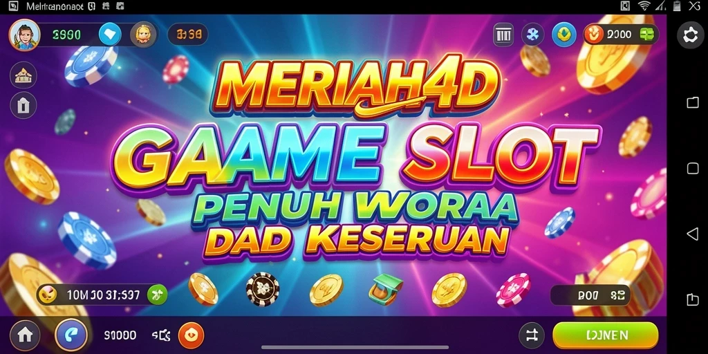 Tampilan seru gameplay MERIAH4D dengan slot penuh warna.