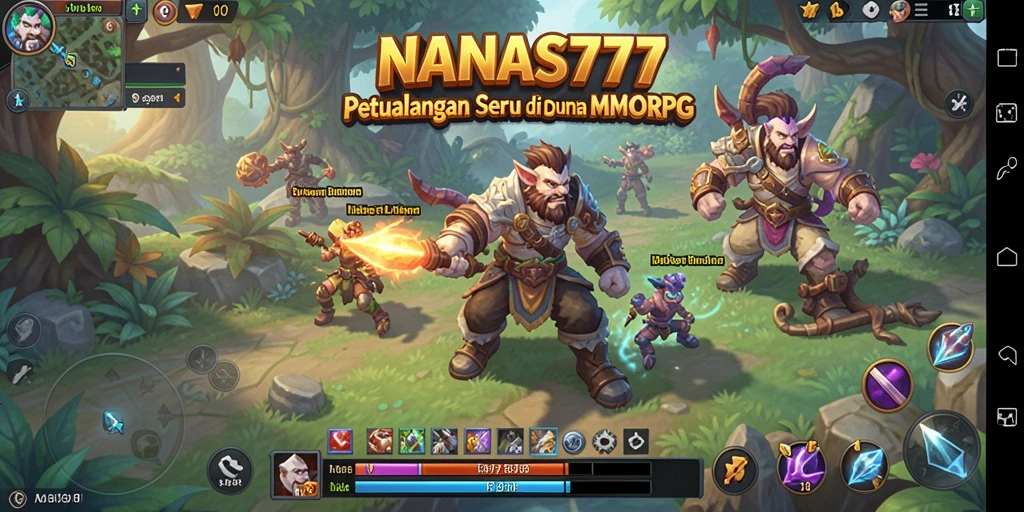 Tampilan gameplay seru dan interaktif dari NANAS777 di dunia MMORPG.