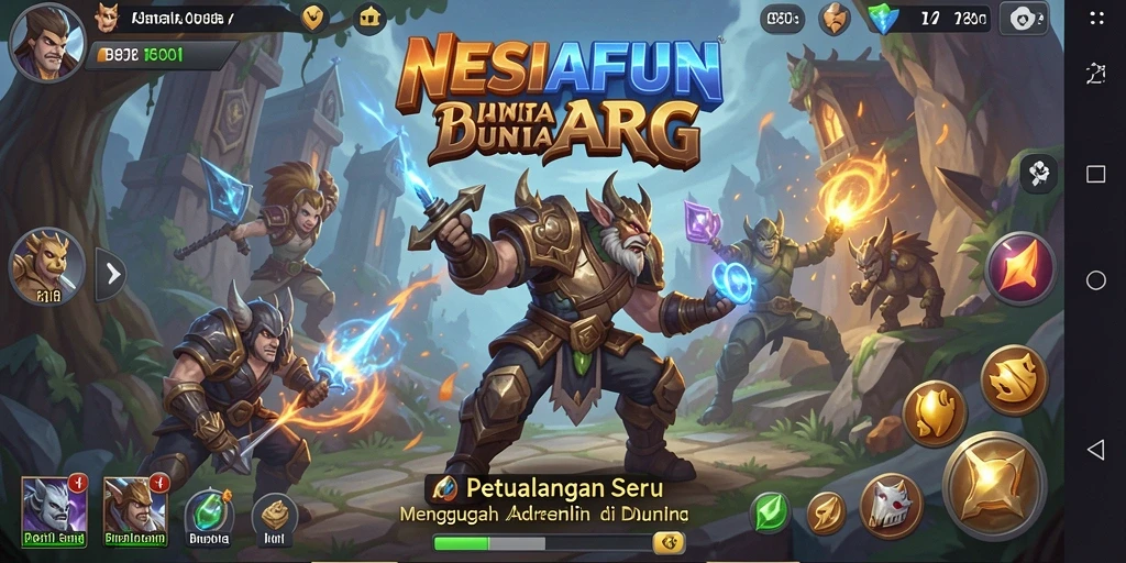 Tampilan gameplay menarik di dunia ARPG NESIAFUN.