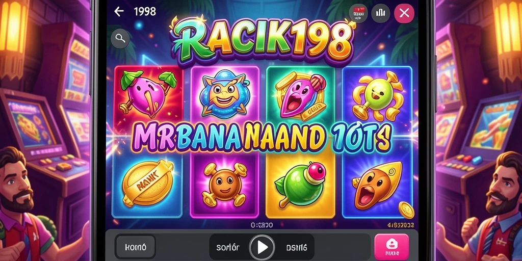 Tampilan gameplay menarik dari RACIK198 saat memutar gulungan Slot.