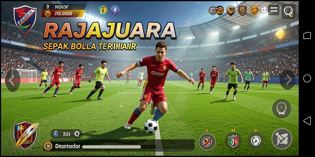 Pengalaman gameplay sepak bola yang mendebarkan di RAJAJUARA.