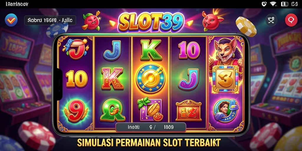 Tampilan gameplay yang menarik dari SLOT39 dalam simulasi permainan slot.