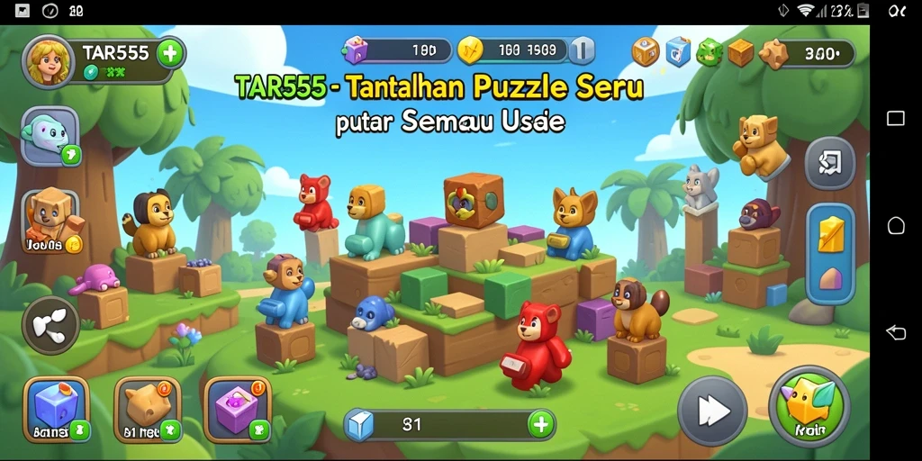 Tampilan gameplay TAR555 dengan tantangan puzzle yang menarik.